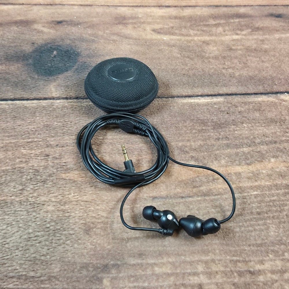 Shure Wired In-Ear Monitors Headphones Mens OS Black Excellent Noise Isolating
